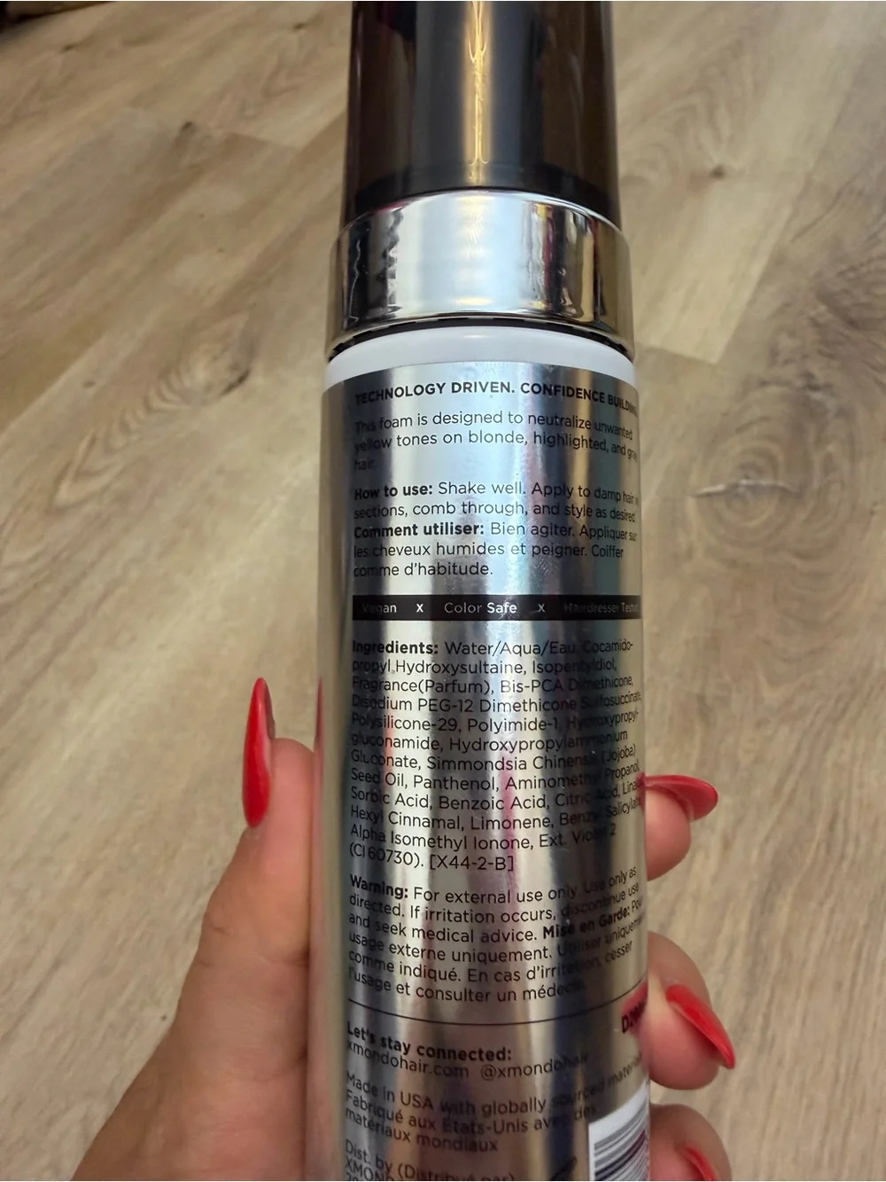 XMONDO Supernova Blonde Toning Leave-In Foam - Silver